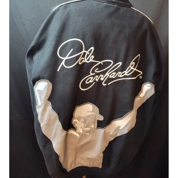 Dale Earnhardt jacket XXL The Intimidator racecar embroidered heavy legend FLAWS - Picture 6 of 11
